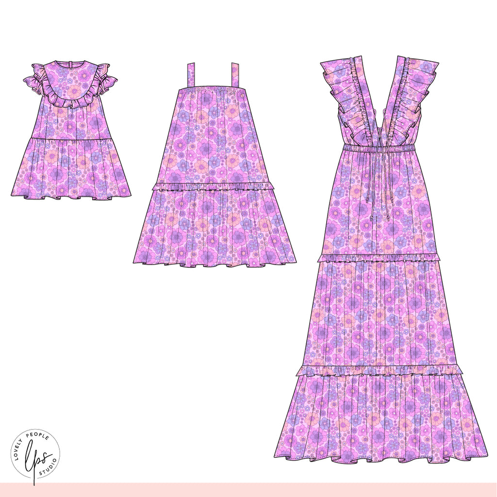 Retro Flower- No Border
