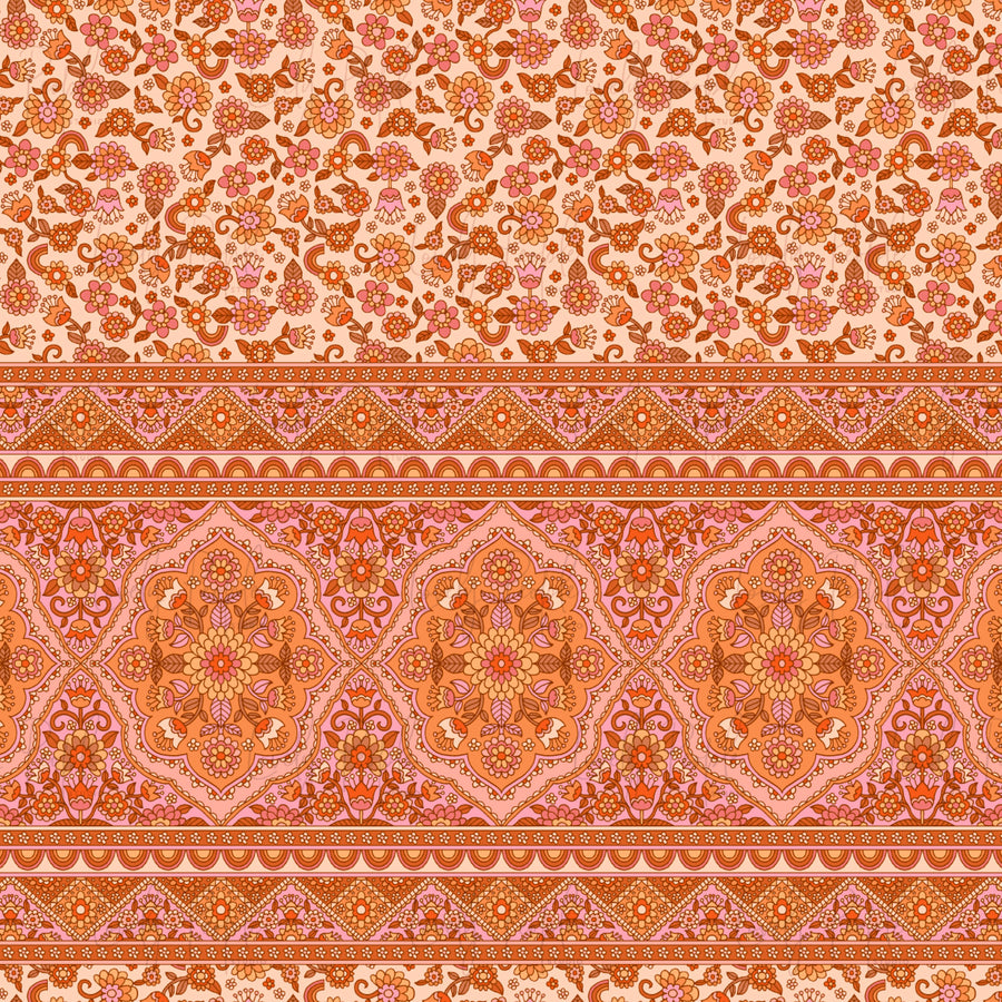 Mini Rainbow Folk Border