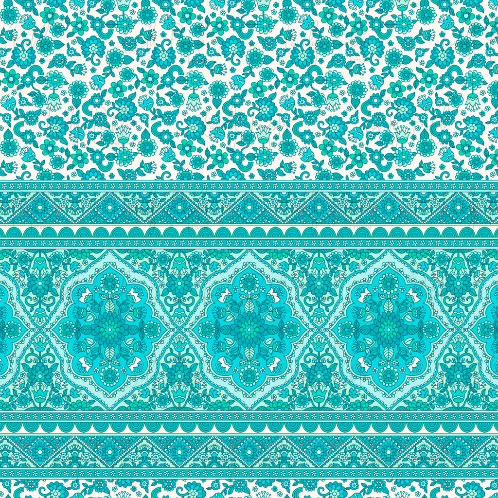 Mini Rainbow Folk Border