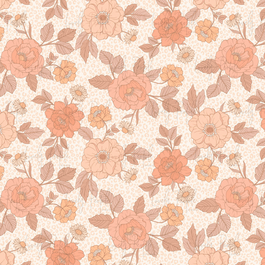 Floral Leopard