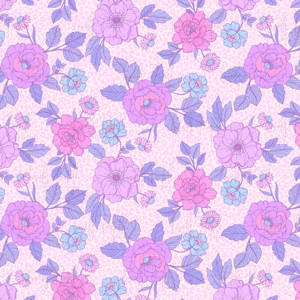 Floral Leopard