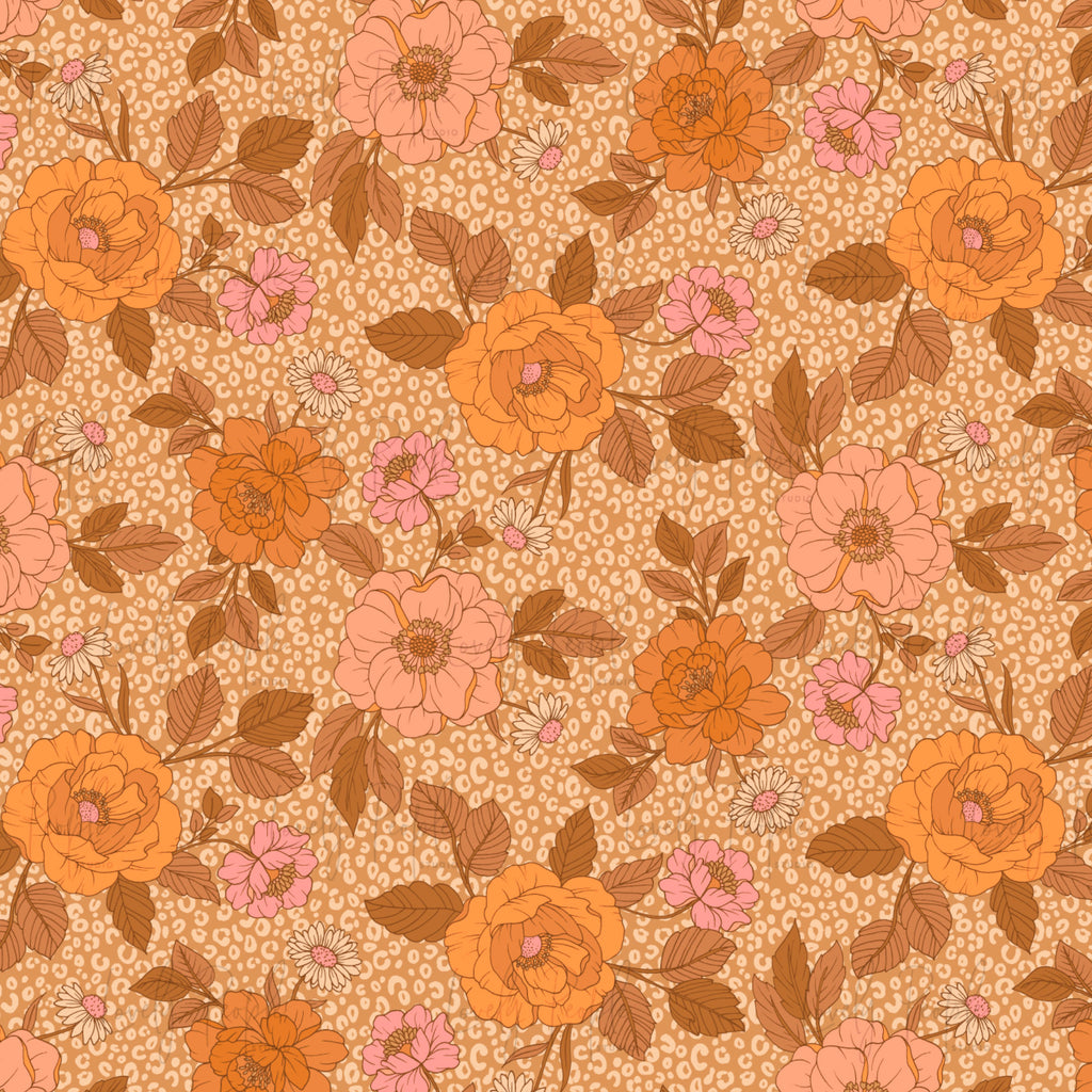 Floral Leopard