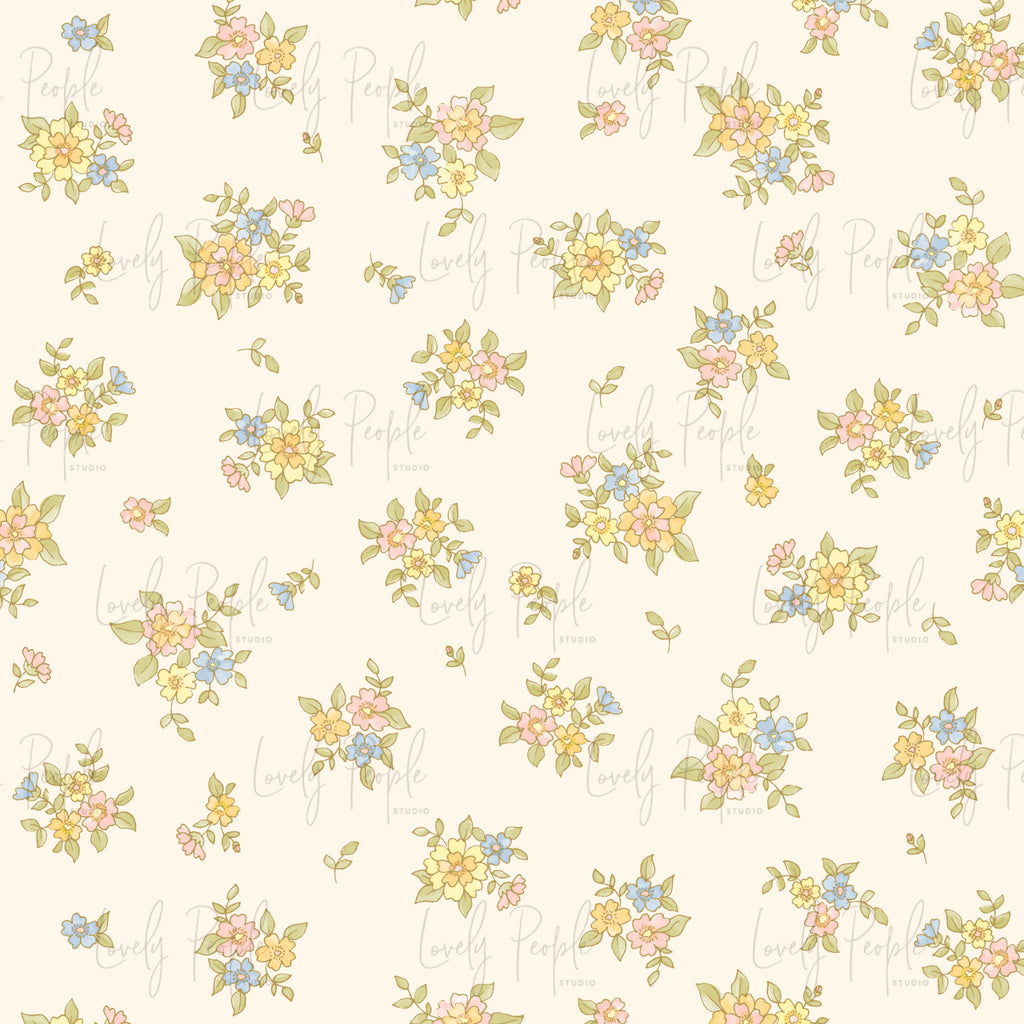 Ditsy Watercolour Floral