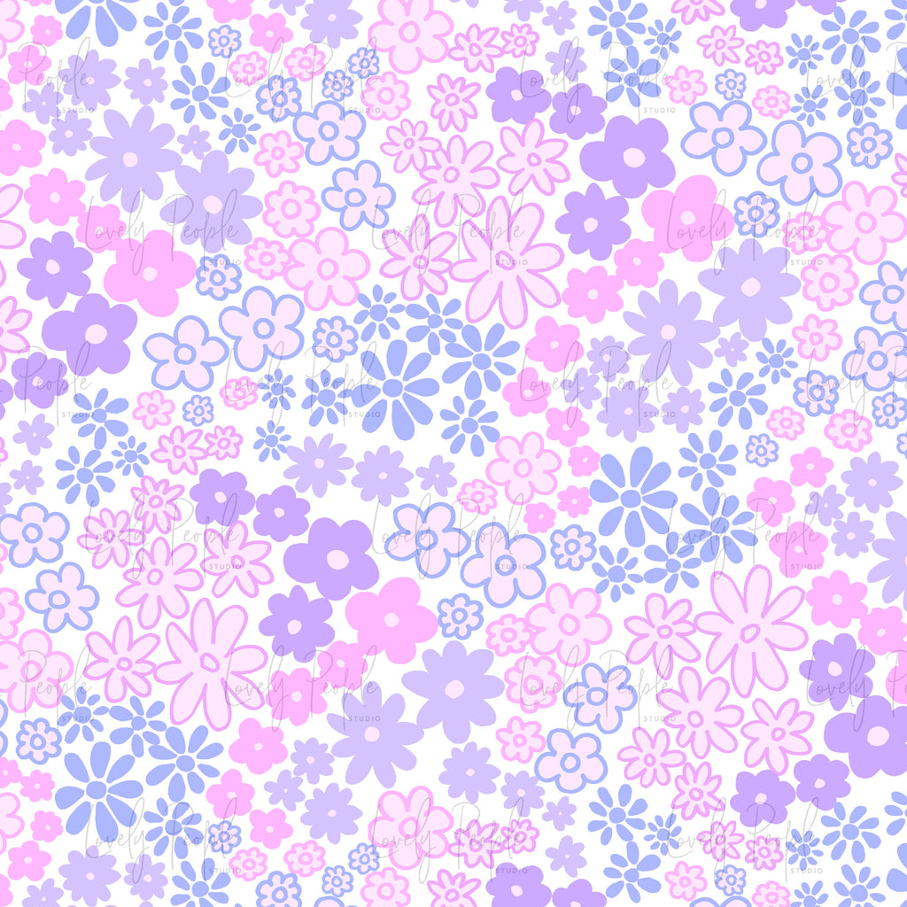 Retro Daisies Floral