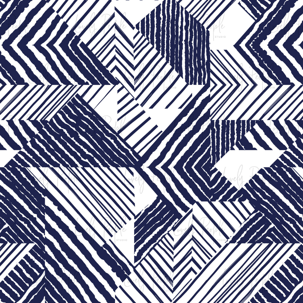 Eighties Abstract Stripes