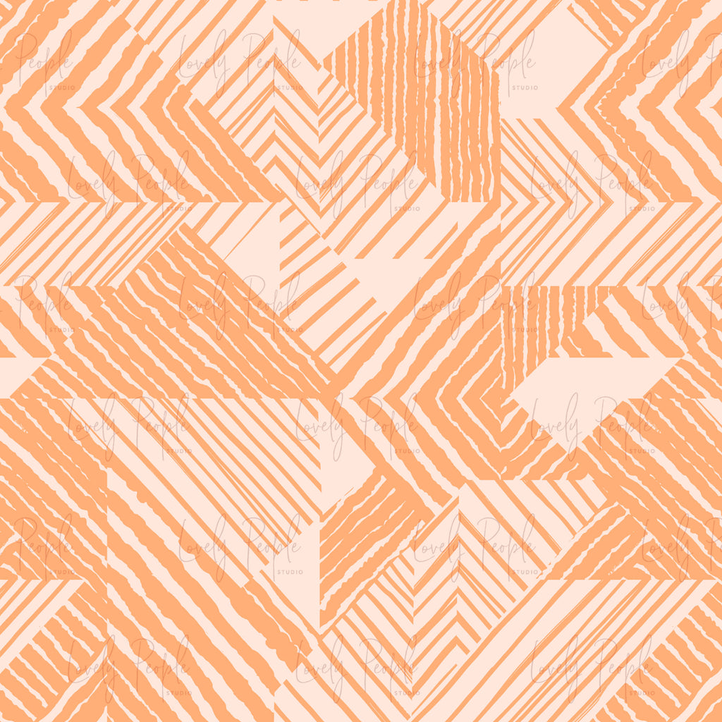 Eighties Abstract Stripes