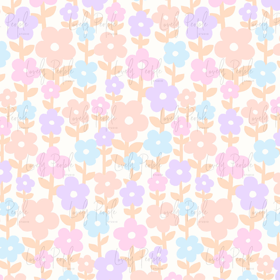 Retro Daisy Fields