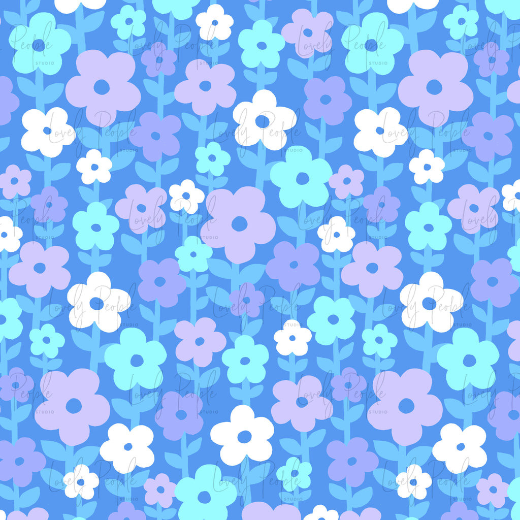 Retro Daisy Fields