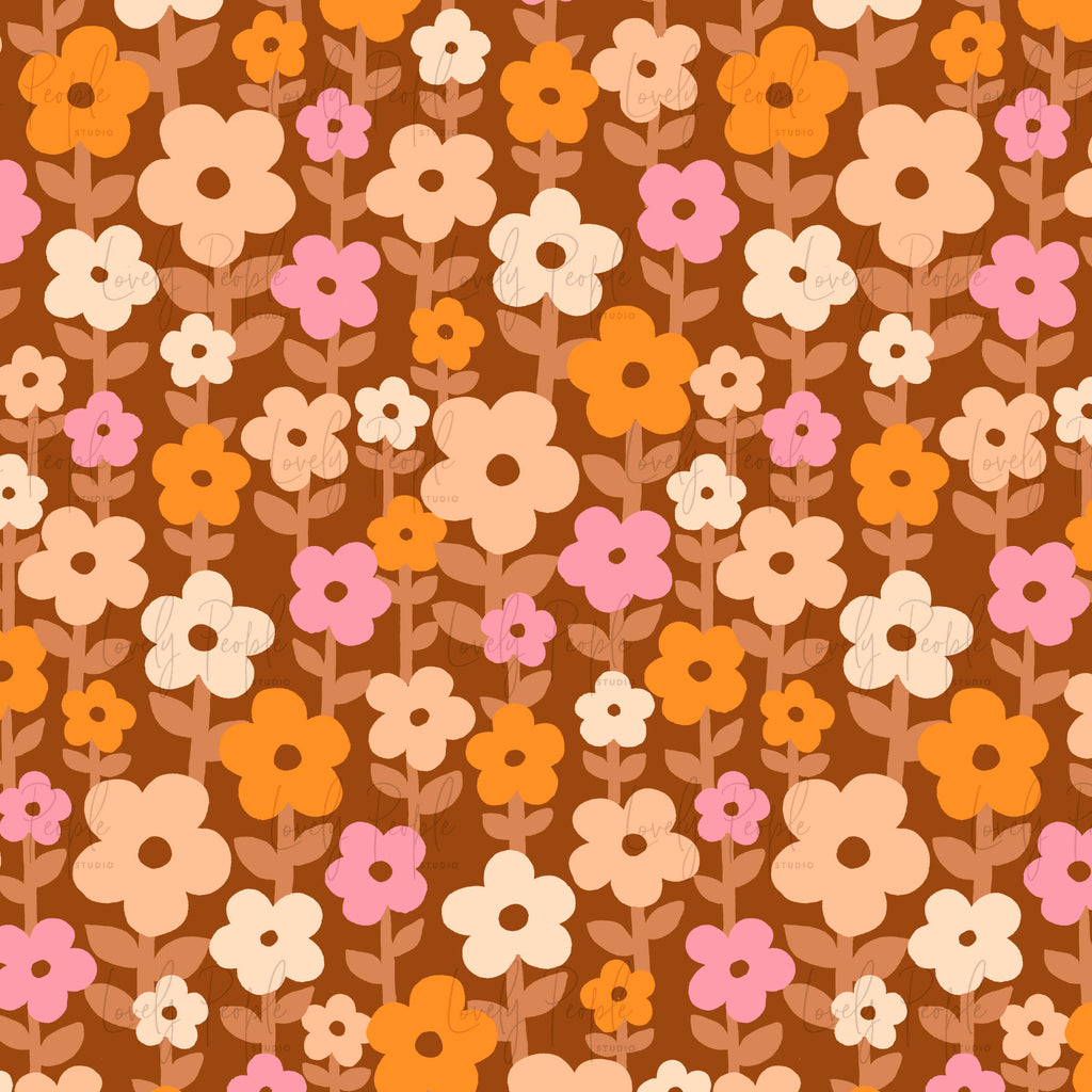 Retro Daisy Fields
