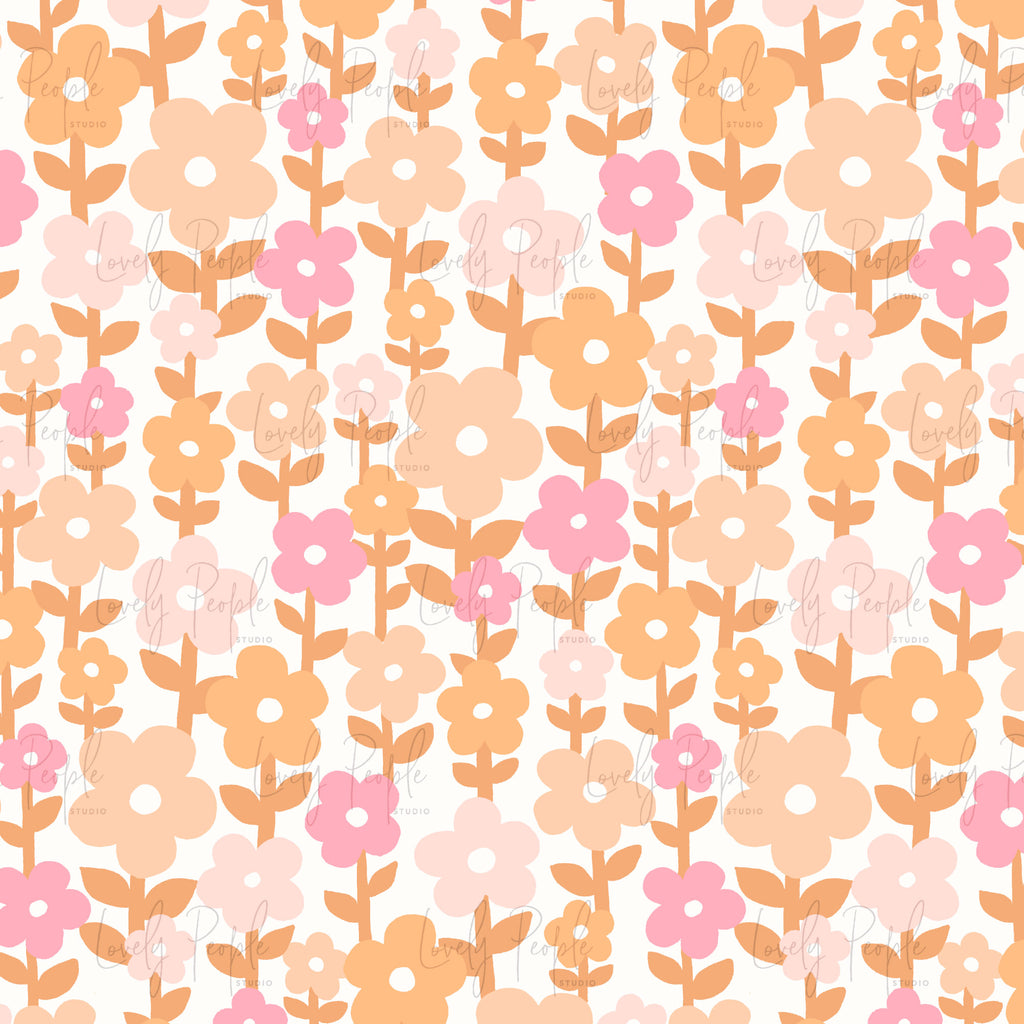 Retro Daisy Fields