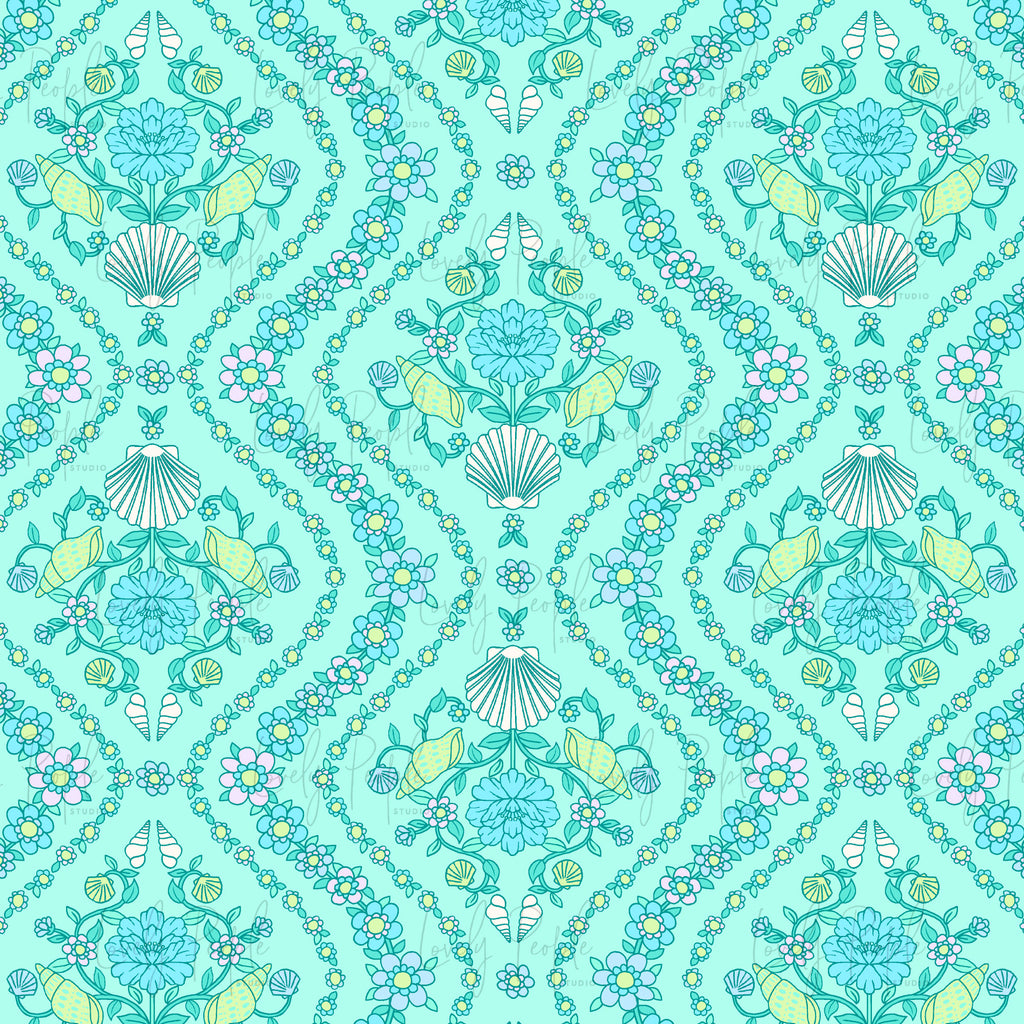 Shell Floral Tile