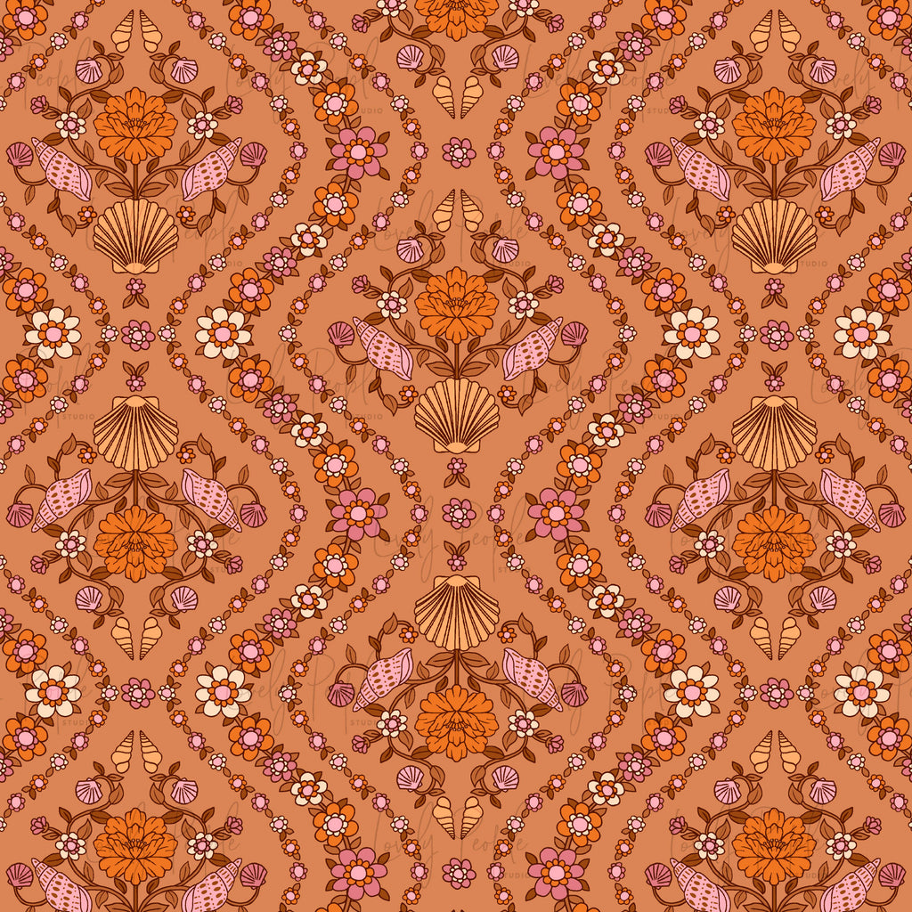 Shell Floral Tile