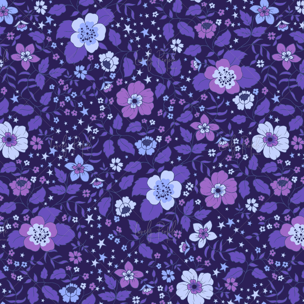 Boho surface pattern design for screen printing LPS132 purple